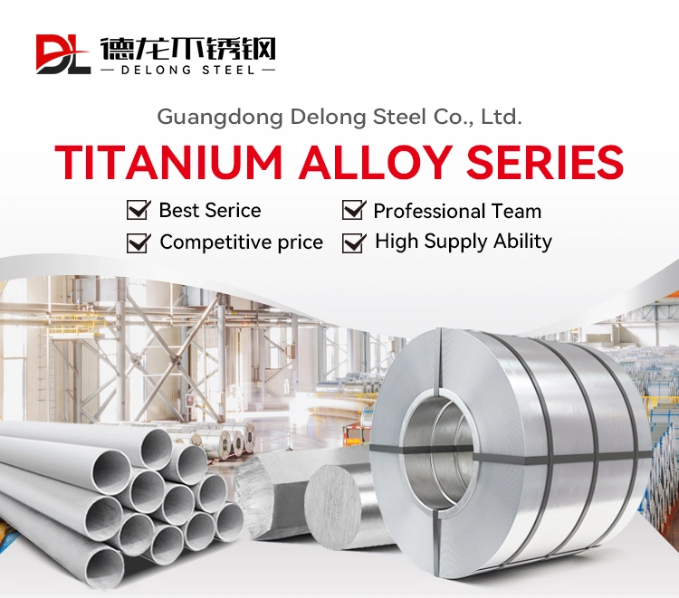 Titanium Alloy Round Rod Gr5 Solid Titanium Bar, for Heat and Corrosion Resistant Rndustrial Titanium